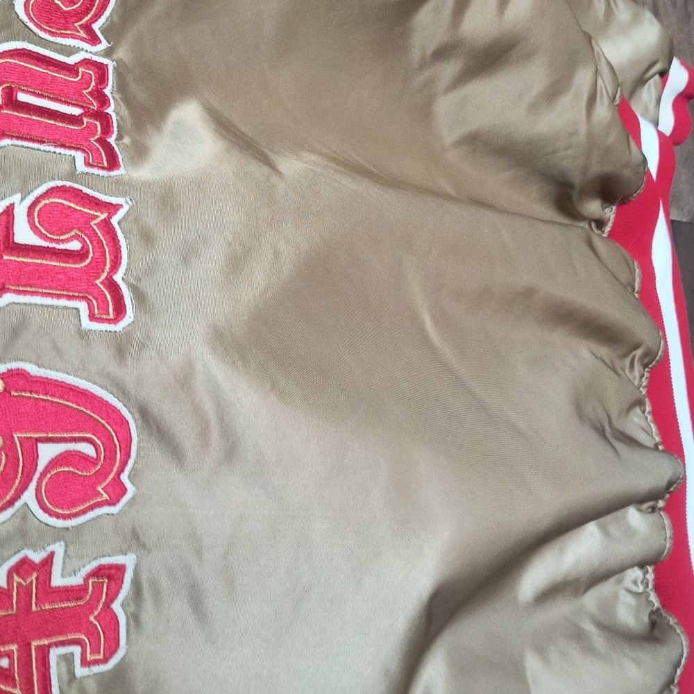 VTG NFL Super Bowl 19 Champions San Francisco 49ers Gold Bomber Starter Jacket - Picture 16 of 17